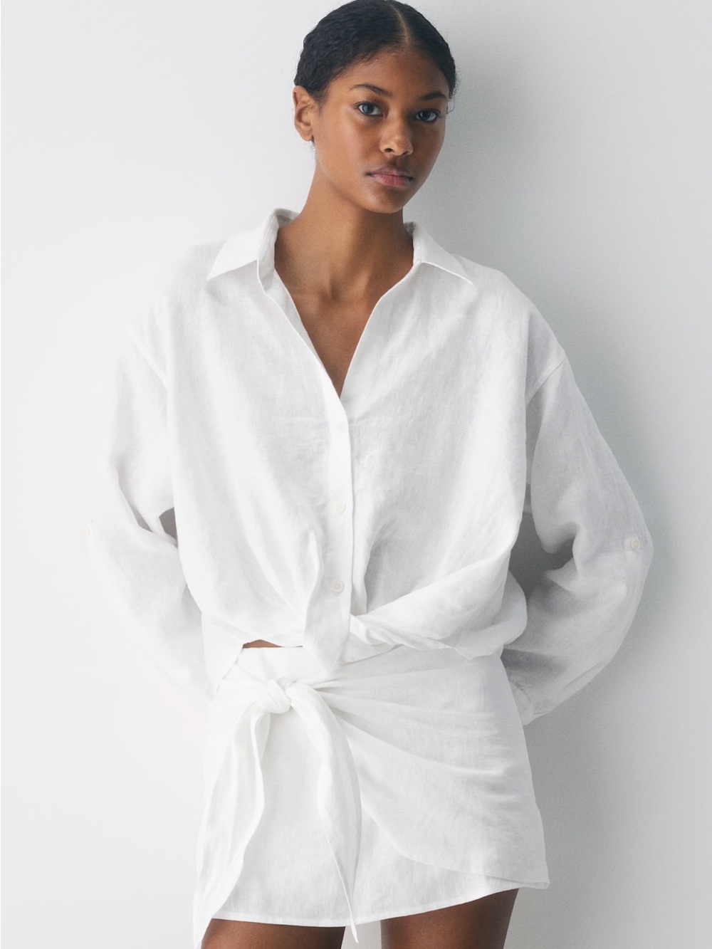 Aritzia Portofino 100% linen shirt